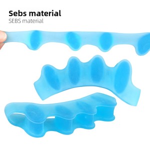 Gel silikon, Gel silikon pemisah jari tumpang tindih, korektor Hallux Valgus untuk menghilangkan rasa sakit Pria Wanita anak-anak - Product Image 4