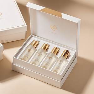 Boîte personnalisée rouge à lèvres ensemble cadeau boîtes de maquillage cosmétique anniversaire bébé Ramadan rose bleu boîte cadeau de mariage - Product Image 5