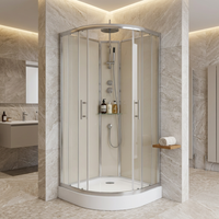 Cabine de douche numérique de qualité professionnelle, structure modulaire, salle de douche intelligente pour immeuble d'appartements
