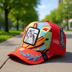 Gorra Trucker Bonnelle Ajustable de Malla, 6 Paneles, Estilo Urbano, Casual, Primavera Verano, Unisex, para Adultos - Product Image 2