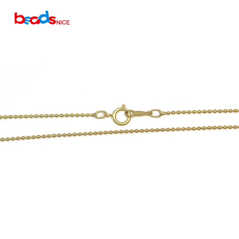 Beadsnice Ball Chain Layering Necklace For Women 14K Gold Filled Delicate Necklace Handmade Jewelry