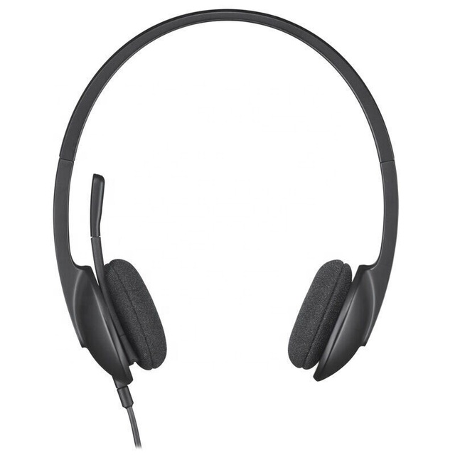 Original Computer Wired USB Headset with Microphone H340 Stereo Usb Meeting Office Study Gaming Earphone for Log Itech H340