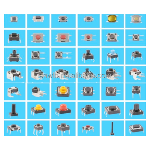 SMD Tact Switch RS601A-1010011R3B Tactile Switch Round Shape 1NO 250V 240V Button Switch 3A