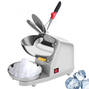 เครื่องบดน้ำแข็งไฟฟ้าแบบใช้มือ 220V สีเงินเทา ใช้งานง่าย สำหรับใช้ในบ้านและเชิงพาณิชย์ - Product Image 3