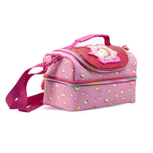 HSI A190130AA all'ingrosso di alta qualità <span class=keywords><strong>unicorno</strong></span> arcobaleno ragazza carina borsa per il pranzo zaino con cinturino e maniglia - Product Image 4