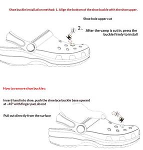 Accessoires de décoration pour chaussures DIY, lot de 10 breloques en plastique brillant argenté en forme de coquillage pour <span class=keywords><strong>sabots</strong></span> <span class=keywords><strong>Crocs</strong></span> - Product Image 6