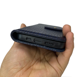 Portefeuille à rabat de luxe en cuir PU pour iPhone housse fente pour carte motif Crocodile étui pour iPhone 14 pro <span class=keywords><strong>max</strong></span> 11 12 13 xr xs <span class=keywords><strong>max</strong></span> - Product Image 4