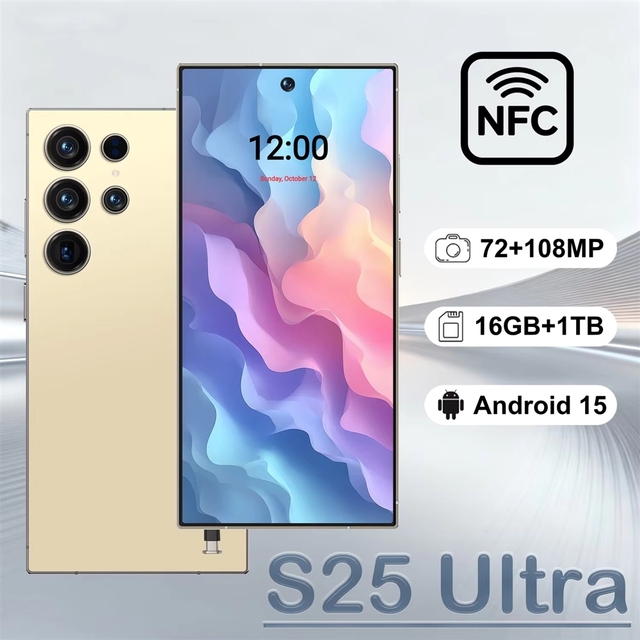 Robust Construction Unlocked for S25 Ultra 5G Smartphone with 16GB RAM 1TB ROM NFC Cellphone Android 15 4G 5G Mobile Phone