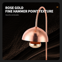WINNERS Lampe chauffante alimentaire or rose, plateau chauffant électrique, lampes chauffe-plats pour buffet, présentoir pour aliments frits, pour restaurants