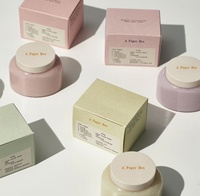 Cajas de crema para cosméticos, embalaje de cartón laminado mate y en relieve para crema facial, aceites esenciales para pestañas