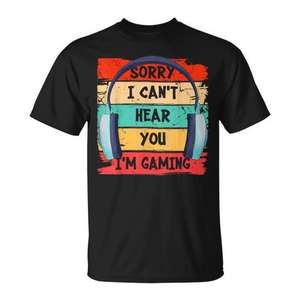 Camiseta gráfica vintage con diseño de auriculares para jugadores, para entusiastas de los videojuegos - Product Image 1