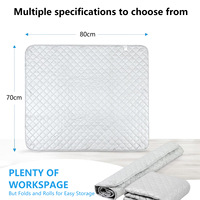 Tapis de repassage magnétique, gris, matelassé, résistant à la chaleur pour lave-linge et sèche-linge, alternative au plancher à repasser