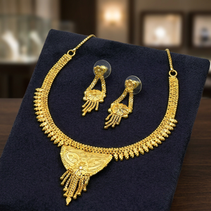 Wholesale Brass 14K18K24K Micron Gold Plated Forming Short Necklaces Traditional Design Jewelry Set Fashion Jewelry Oro Joyeria - Product Image 1