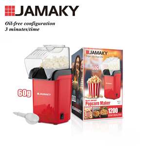<span class=keywords><strong>Machine</strong></span> à popcorn électrique polyvalente 1200W à air chaud 60g pour maïs soufflé, riz soufflé, appareil de cuisine domestique - Product Image 2