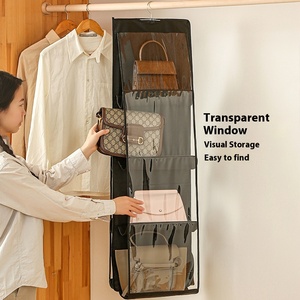 Borsa da appendere a 6 tasche multistrato borsa Non tessuta custodia antipolvere per uso domestico armadio per uso domestico - Product Image 2