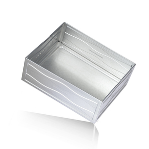 Hộp Kim Loại Cao Cấp Nhà Máy Đóng Gói Quà Tặng Hộp Thiếc Hình Chữ Nhật Khắc Bạc Hình Hoa Văn Cho Đồng Hồ Hộp Thiếc - Product Image 3