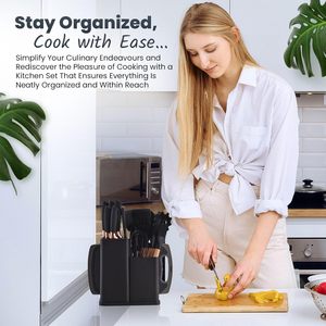 19-Piece Non-Stick <b>Silicone</b> Kitchenware Utensils Set Soup Spatula & Spoon Holder Cooking <b>Tools</b> for Cooking & Baking Bucket - Product Image 4