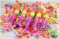Confettis de fête de mariage de 60 cm, lance-confettis en papier coloré pour banquet
