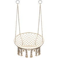 Confortable moderne loisirs extérieur jardin balançoire corde hamac chaise suspendue matériau de corde en aluminium pour une utilisation extérieure