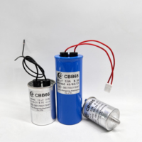 Condensateur rond en aluminium 630VAC 12UF 630VAC 15UF, condensateur de démarrage de moteur AC, 50/60Hz CBB65