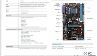 ITZR Esonic ram双内存DDR3 8 pcie 8 gpu主板hm65，带847 CPU，适用于第二/第三i3/i5/i7