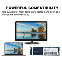 قرص صلب SSD NGFF M.2 SATA بسعة 1 تيرابايت و512 جيجابايت و256 جيجابايت و128 جيجابايت و2 تيرابايت بسعر المصنع بالجملة، محرك أقراص SSD NGFF M2 SATA مقاس 2280 ملم للحواسيب المحمولة وأجهزة سطح المكتب