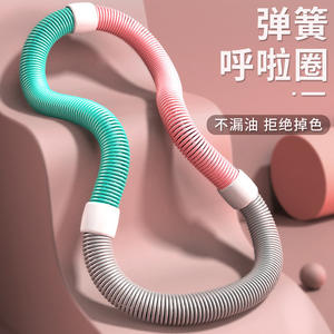 Flexible <b>Hula</b> <b>Hoop</b> Waist Trimmer For Women With Weight Macaron Colors PVC Material Folding Spring Design For <b>Fitness</b> Body - Product Image 4