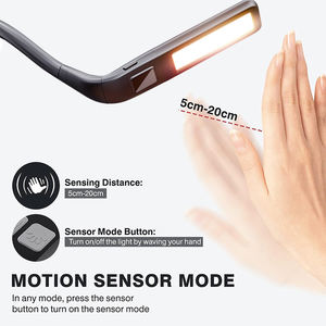 Lámpara de Lectura LED Flexible Recargable por USB, Lámpara de Cuello Portátil con Brillo Ajustable y Regulable para Tejer a Crochet - Product Image 2