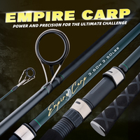 NOUVEAU Canne à pêche rapide en fibre de carbone 3 sections 3.6m/3.9m 3.5-4lb pour carpe de lac de rivière pour gros poissons
