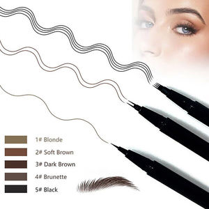 Özel etiket 3D su geçirmez Microblading çift kafalı kaş kalemi uzun ömürlü 2-in-1 çin'den sahte kaş artırıcı - Product Image 6