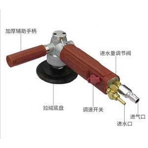 Wilsom Disco de Pulido Flexible de Diamante Húmedo Máximo de 5 pulgadas, Pulidora Neumática Húmeda Premium de 4500 RPM, Amoladora Angular Neumática para Pulido - Product Image 2