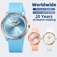 SKMEI 2008 Damenuhr, weicher Komfort, minimalistisches, sauberes Zifferblatt, modische Uhr für Teenager-Mädchen, Studenten, Alltag, Dating, Outfit-Matching