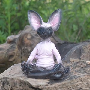 Statue de chat bouddhiste étonnant, figurine de Sphinx, sculpture d'art décorative pour jardin extérieur, artisanat de décoration intérieure - Product Image 6