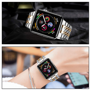 Bracelet de montre en métal pour iWatch Series 8 7 6 5 4, bracelet en acier inoxydable pour <span class=keywords><strong>Apple</strong></span> <span class=keywords><strong>Watch</strong></span> <span class=keywords><strong>Ultra</strong></span> 49 mm 44 mm 45 mm 40 mm 41 mm - Product Image 5