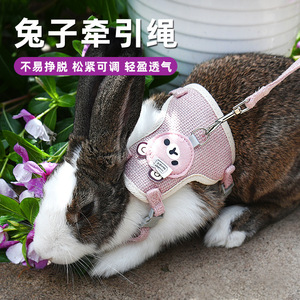 Crown Asia Rabbit Harness Adjustable Vest Style Anti-bite Non-Straining For Small Rabbits Walks - Product Image 5