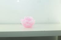 Prix d'usine en gros Lotus rose forme véritable cire-bougie d'éclairage à mèche électrique LED bougie sans flamme