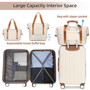 Juego <span class=keywords><strong>de</strong></span> Maletas <span class=keywords><strong>de</strong></span> Viaje Expandibles <span class=keywords><strong>de</strong></span> 6 Piezas con Candado TSA, Juego <span class=keywords><strong>de</strong></span> Maletas Rígidas con Ruedas <span class=keywords><strong>para</strong></span> Viajes <span class=keywords><strong>de</strong></span> Negocios - Product Image 2