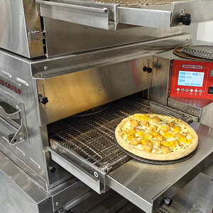 Four à pizza commercial compact Barkers Rock Electric Steel Belt, style américain, 20 pouces, certifié CE, haute efficacité, protection contre la surchauffe - Product Image 1