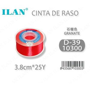 ริบบิ้นผ้าซาติน 3.8 ซม. 25 หลา สีแกรนาท D-39 - Product Image 3