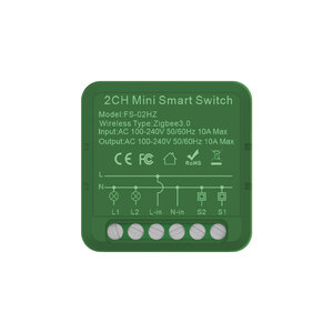 TUYA Smart Life Mini WiFi Smart Switch 2Gang Zigbee Module Switch Relay WiFi Breaker <b>Alexa</b> Google Smart <b>Home</b> Remote on Off Light - Product Image 1