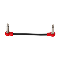 Kabel Gitar Elektrik Pendek 6.35mm untuk Pedal Efek, Konektor Mono Dual-Bend, Logam Cetak Injeksi, Cocok untuk Bass, Dijual Langsung dari Pabrik