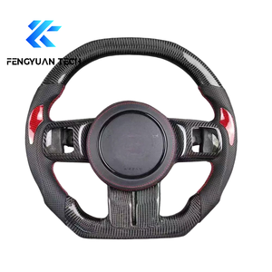 Volante de Fibra de Carbono Forjado para <span class=keywords><strong>Jeep</strong></span> Grand Cherokee JL Wrangler SRT Trackhawk JK Gladiator WK2 4xe Compass Latitude - Product Image 4