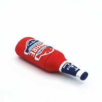 Nouveau 3.0 doux pvc bouteille de vin forme usb flash drive personnel utilisé spécial 1-64gb forme de bouteille de bière usb disque de mémoire flash