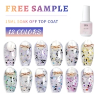 Vernis à Ongles Gel Coque d'Œuf Haute Qualité 15ml, Soak Off, Longue Durée, Couche de Finition Brillante, Gel UV LED pour Nail Art, OEM Marque Privée