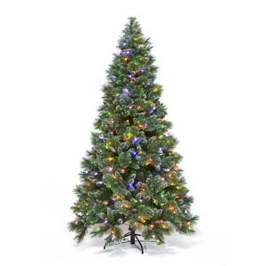 Nouvel Arbre <span class=keywords><strong>de</strong></span> <span class=keywords><strong>Noël</strong></span> <span class=keywords><strong>Artificiel</strong></span> Pliable à Charnières 100% PE <span class=keywords><strong>de</strong></span> Haute Qualité 2026, <span class=keywords><strong>Pré</strong></span>-Éclairé par LED Blanc Chaud, Résistant aux Flammes - Product Image 3