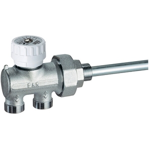 Valvola di riempimento manuale cromata FAR, stile singolo, 3/4 pollici x 12 pollici - Product Image 1