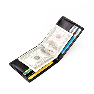 Carteras modernas de fibra de carbono minimalistas de lujo para hombre, tarjeteros delgados, Clips de efectivo de cuero personalizados para hombre, billetera con <span class=keywords><strong>Clip</strong></span> para dinero - Product Image 5