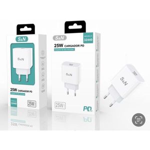 อะแดปเตอร์ชาร์จเร็ว S&N 25W PD สำหรับโทรศัพท์และแท็บเล็ต - Product Image 1