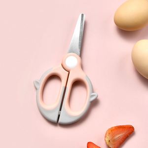 Ciseaux de cuisine portables personnalisés pour aliments sains, avec housse anti-poussière et étui de rangement, faible MOQ, en acier inoxydable et plastique, pour couper la viande, le poulet et les légumes - Product Image 3