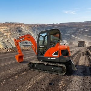 รถขุดขนาดเล็กมือสอง Korea Doosan DX60 น้ำหนัก 5.7 ตัน เครื่องยนต์เดิม มีสินค้าในสต็อก - Product Image 1